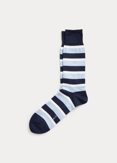 Calcetines Ralph Lauren Hombre Azul Marino / Azules - Striped Dress - TKWYE7936